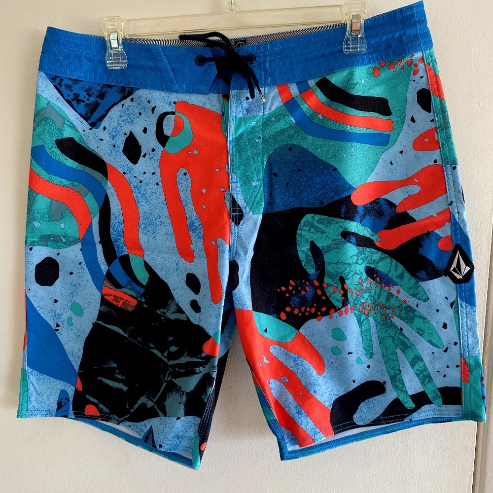 VOLCOM KNIFE AQUATIC STONEY MEN'S BOARDSHORTS